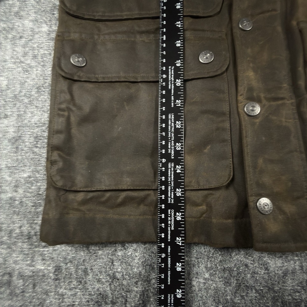 Flint and Tinder Waxed Field Jacket Mens XS NWT British Millerain Canvas Brown - Picture 7 of 15